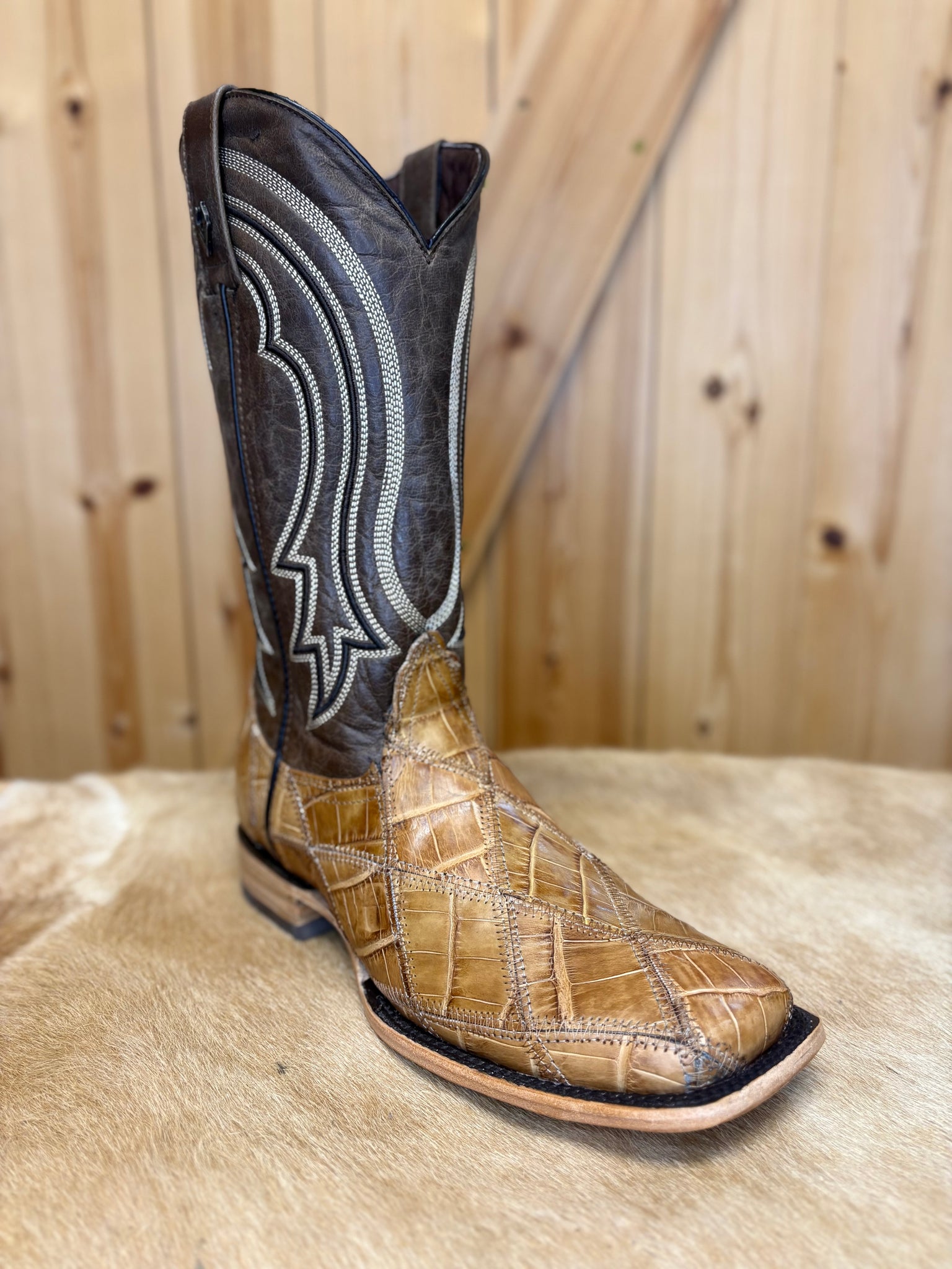 Honey Caiman Patchwork