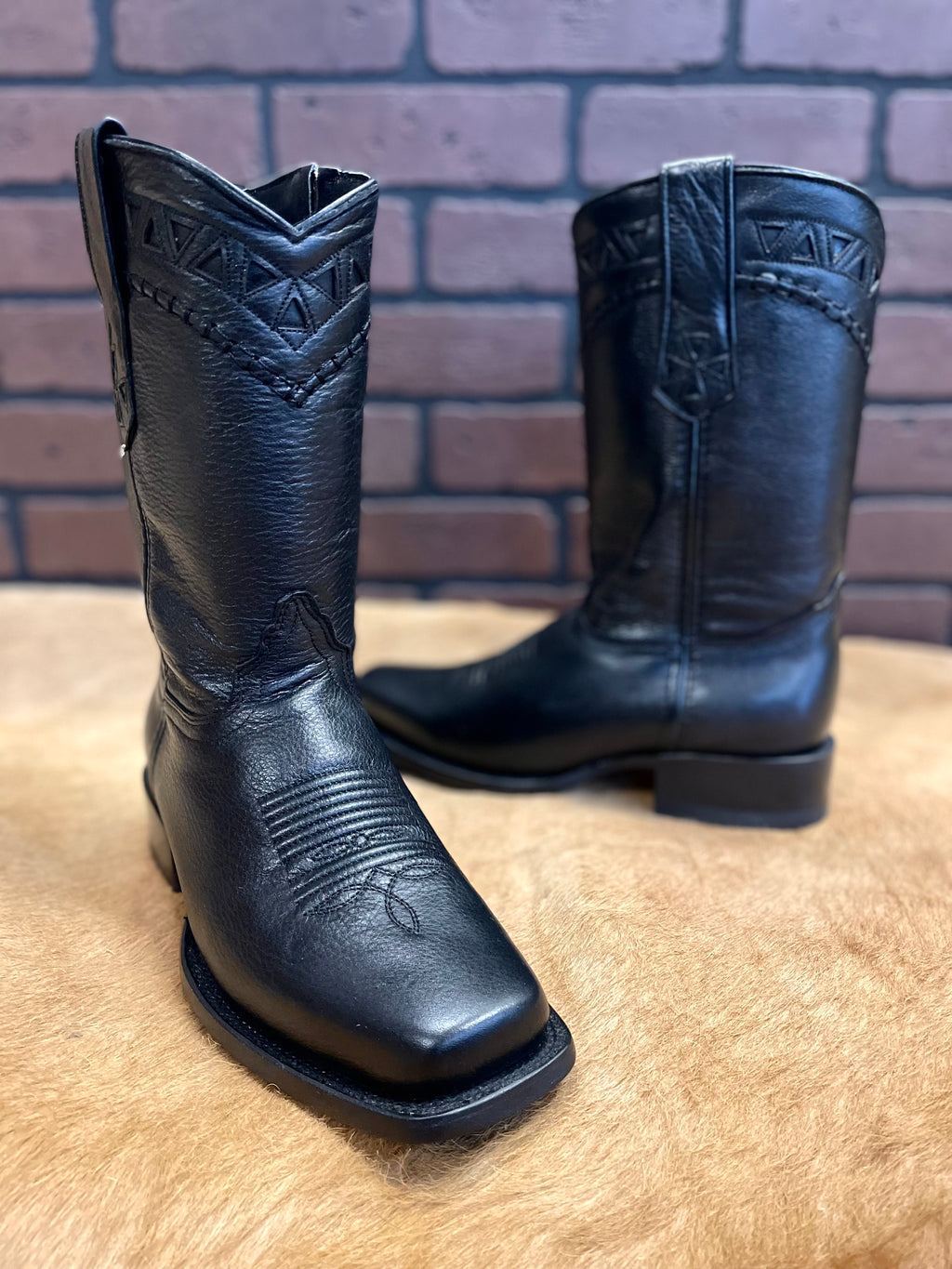 Jet Black Zipper Rodeo