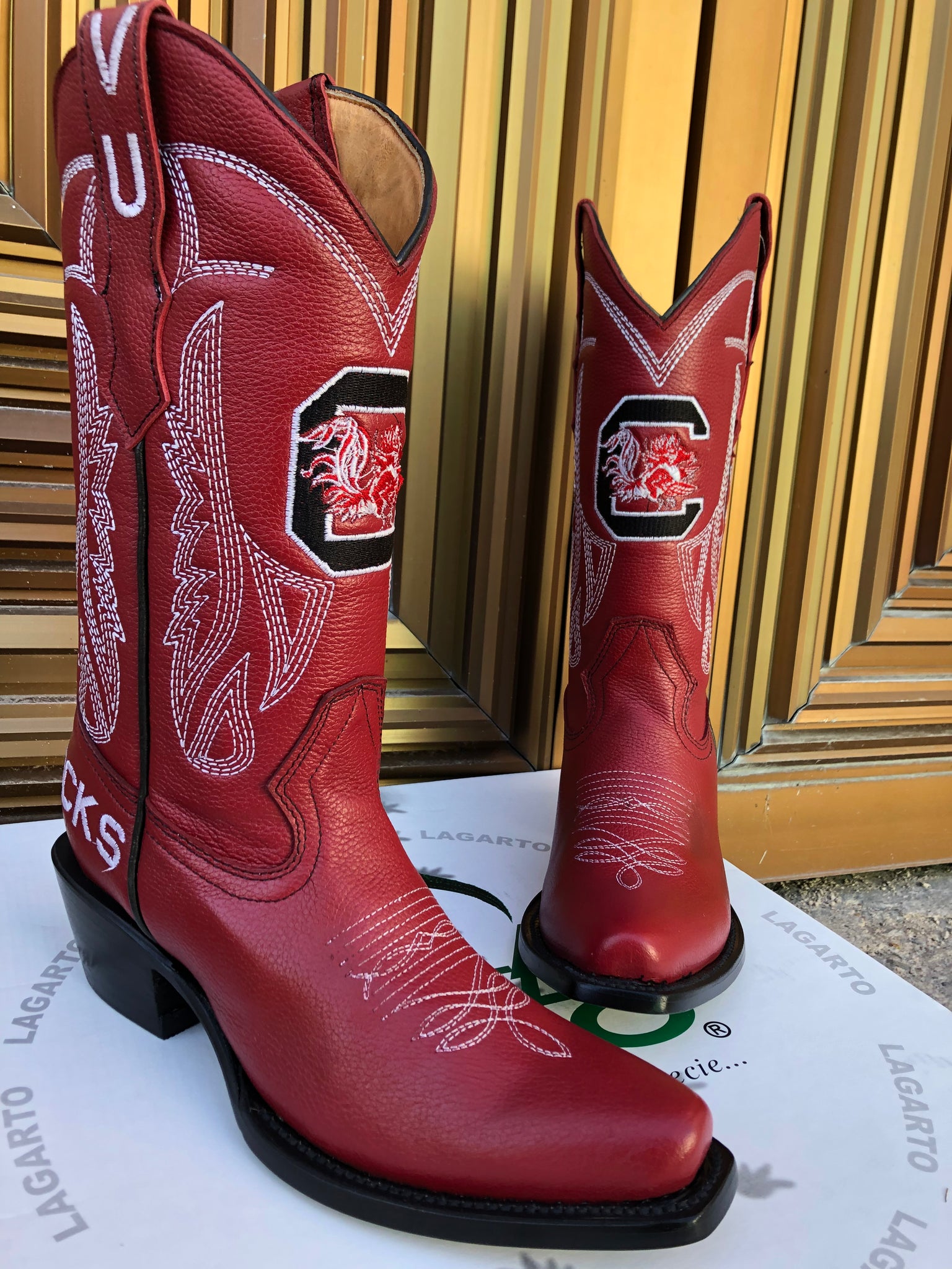Boot Cologe Custom Gameday College Cowboy Boots! – Lagarto Boots Western Wear ...